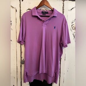 Ralph Lauren Purple Polo Shirt Classic Style
